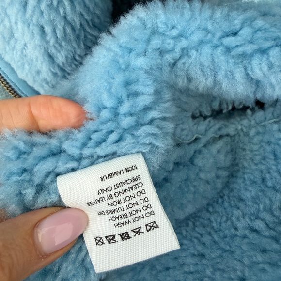 Jacquemus Light Blue Sherling Jacket - Picture 7 of 9